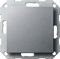 Заглушка без рамки Gira System55 1-м. алюминий